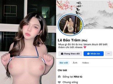 Đụ Lê Bảo Trâm bắn đầy nước